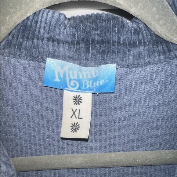 Mumu Blue corduroy romper xl - Picture 3 of 3